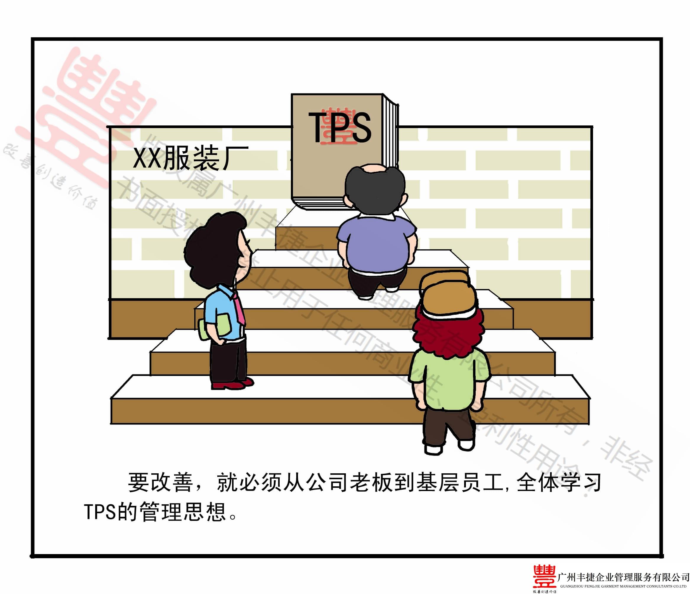 全员学习,丰捷精益管理漫画,丰捷服装精益生产改善项目,广州丰捷企业管理服务有限公司